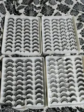 Mink-Lashes Short Bulk Natural Long Wispy 20-Pairs Wholesales Faux-Thick 3d 18-25-Mm