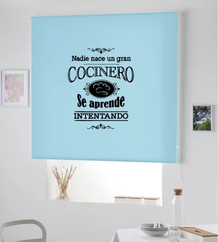 

Blind Iroa roll for kitchen/Nobody is born Chef! ROLLER BLINDS TRANSLUCENT! (SKY BLUE 100X175)