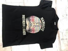 Funny T-Shirt Namaste Harajuku Fcker Vintage Cotton Explicit Men Tops Tees