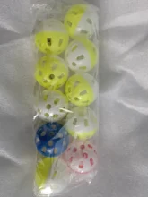 Toys Ball Cage Bird-Toy Cockatiel Pet-Parrot-Toy Parakeet Hollow-Rolling-Bell 10pcs Fun