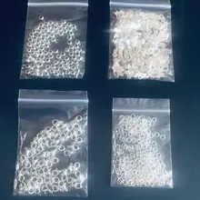 200 unids / lote, cierres de cala, tapas de extremo de cordón, cinta de cuerda, Clip de cuero, punta, conectores de cuentas de engarzado para bricolaje, suministros para hacer joyas