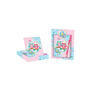 

Gift Set Diary and ball pen point OWLS-Details and gifts for weddings, christening suits, communions, birthday & holiday