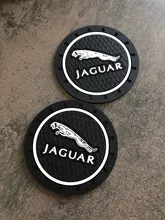 Alfombrilla antideslizante para posavasos de coche, soporte de silicona para X-TYPE, Jaguar F-TYPE, S-TYPE, XE, XF, XJ, XK, XJR, XFR, XJS, XJL, 1/2 Uds.