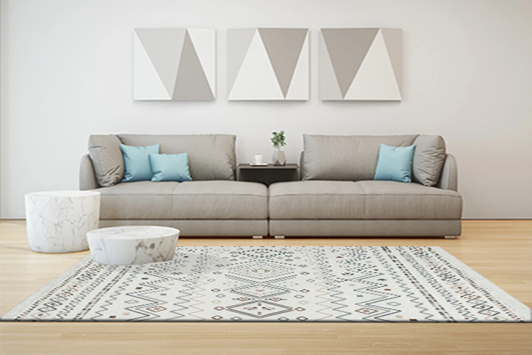 

Серый зеленый скандинавский геометрический двухсторонний тканый ковер с 2 узорами из 100% хлопка моющийся турецкий ковер с кисточками