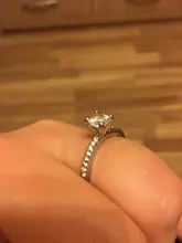 Anillo para mujeres de moda moderno, anillo de compromiso de circonita de cristal AAA blanca, regalo de joyería de boda, 2020