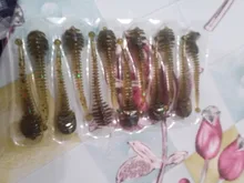 JOHNCOO UL pesca señuelo de Pesca flotante TPR suave de silicona atraer 0,85g 1,3g cebo suaves 12 Uds los nadadores UL señuelo de Jigging señuelo para trucha