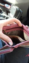 SMOOZA-Cartera de Piel de Mujer, Cartera de Piel de Mujer, billetera mate corta, billetera de Mujer con tres tarjetas plegables, 2020