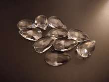 Pendant Jewelry Chandelier Suncatcher-Spacer Crystal-Prism Glass Faceted Clear Tear DIY