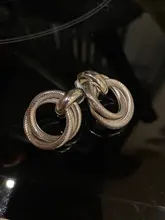 Nuevo México Clip en pendientes No perforado para mujeres Vintage de oro de la Declaración redondos de geometría auriculares joya Clip brinco femenino fiesta regalo