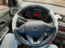 Cubiertas de volante de coche, accesorio Universal de cuero PU, antideslizante, para las cuatro estaciones, 37-38cm