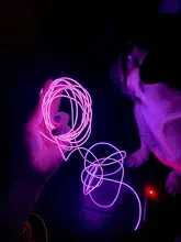 Tape Rope-Tube Shoes Neon-Light Car-Decor El-Wire Aa-Controller Waterproof Led Flexible