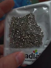 Cuentas de engarce y extremo para joyería, 1,5 MM, 2MM, 500 Uds.