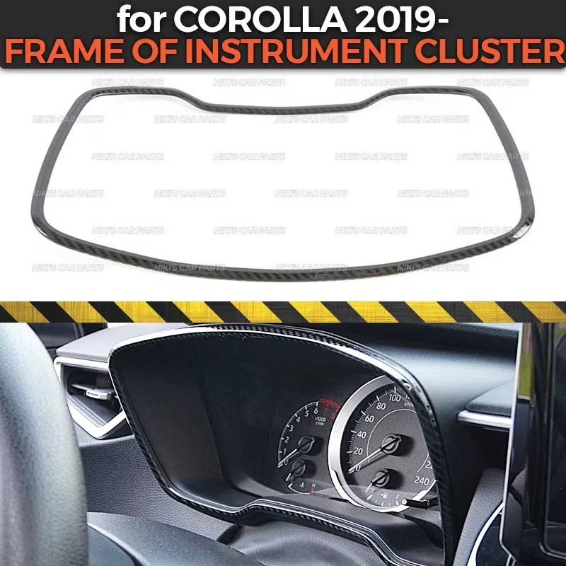 Рамка приборного кластера для Toyota Corolla-нержавеющая сталь 1 комплект/1 шт. формовочный Декор автомобиля Стайлинг экстерьера