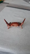 Japoneses nuevos creativos lindo cangrejo pluma titular halterofilia cangrejos Penholder estante soporte de almacenamiento regalo papelería