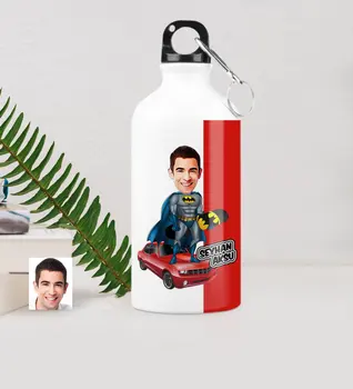 

Personalized Super Hero Caricature Of Metal Water bowl (500 ml.)