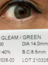 Lentillas de colores circulares, lentillas de Belleza multicolor, lentillas de Color verde para ojos, 1 par