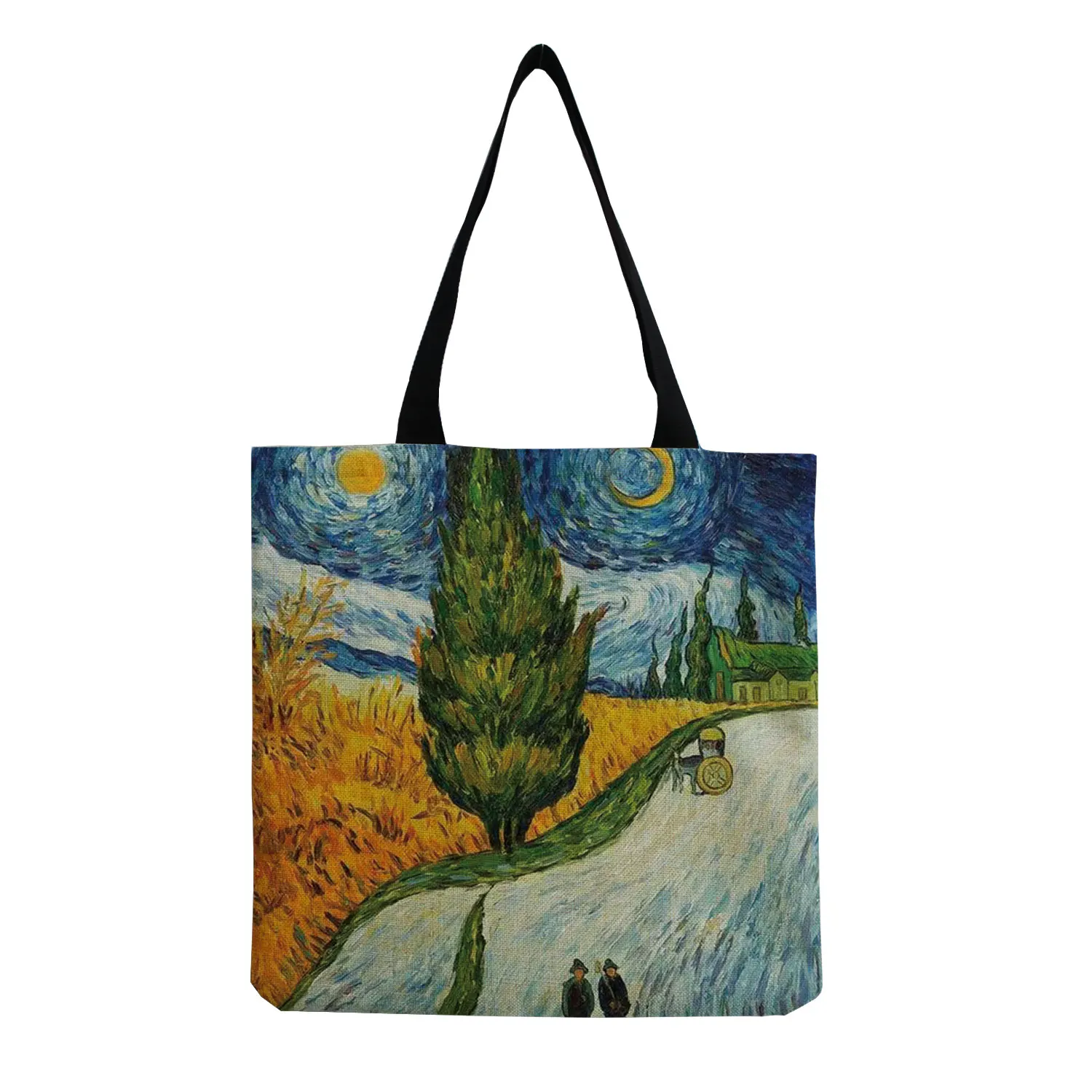 New Van Gogh Oil Painting Retro Tote Bag Retro Art Fashion Travel Bag Women Leisure Eco Shopping High Quality Foldable Handbag