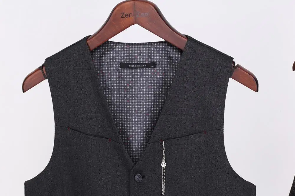 ANTHRACITE Мужской жилет ZENZEN 01370-Антрацит турецкое качество Стиль SLIM FIT Сделано в Турции европейский размер - Цвет: ANTHRACITE