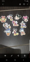 10/50 Uds Disney Mickey Minnie pegatinas Stitch congelados dibujos animados guitarra equipaje Skateboard etiqueta engomada impermeable portátil pegatinas Juguetes