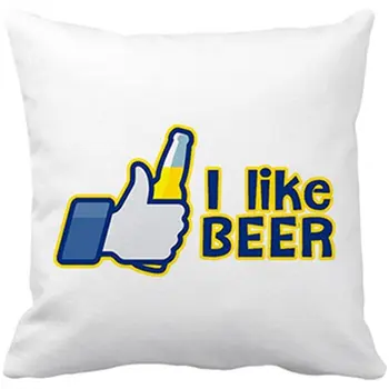

Cushion with insert I Like Beer