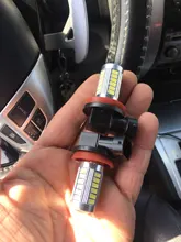 2 uds coche H8 H11 9005 LED 9006 5630 33SMD lámpara de niebla día Luz de bombilla