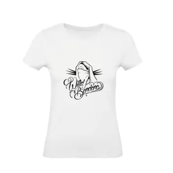 

Cotton WOMAN T-shirt BASIC super fit top quality WILD BANDANA-MADE IN ITALY