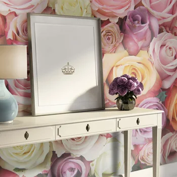 

Wall mural-Rose pastel-300x231 cm