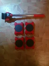 Herramienta para Mover muebles elevador de transporte cosas pesadas barra con rodillo móvil de 4 ruedas 37MD