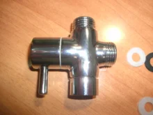 Diverter-Valve Shower-Tee-Adapter Bathroom-Accessories Water-Separator 3-Way Brass Adjustable