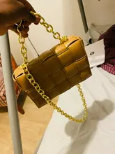 Bolso cruzado con solapa para mujer, bolsas de cuero de calidad con cadena gruesa, bolsas de mensajero de hombro femenino, 2020