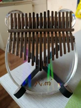 Stick Hammer Tuner Piano-Finger-Piano-Gift Kalimba-Case Thumb Acrylic Transparent 17-Key