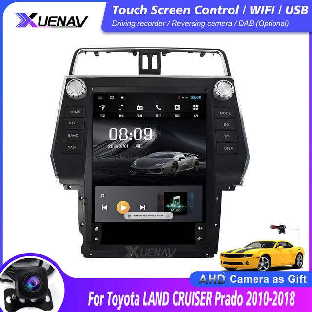 Autoradio Car Radio DVD Player For Toyota LAND CRUISER Prado 2010 2011 2012 2013 2014 2015 2016 2017 2018 GPS Navigation stereo