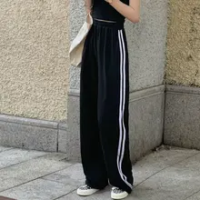 

Black Sweatpants Women Autumn Korean Style Fashion 2022 Print Joggers Women Casual All-match High Waist Pants