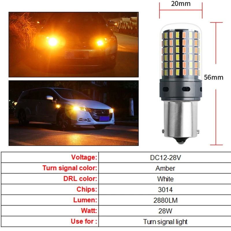 Car DRL Daytime Running Light Turn Signals Auto Led lamps For Mitsubishi Outlander 3 2013-2015 Car Turn light accessories