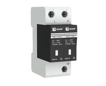 

Pulse voltage limiter opv-c/2 p in 20ka 400 V with sign. EKF Proxima