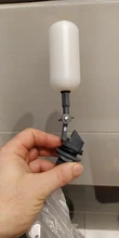 1 uds, nueva Mini válvula de bola flotante de plástico, cierre de 1/2 pulgadas, válvula humidificadora de agua de acuario para tanque de relleno de alimentación automática