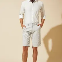 DeFacto, мужской летний светильник, цветные повседневные шорты, мужские прямые шорты со средней талией, Bermuda-L6044AZ19SM