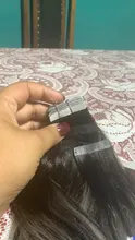 Extensiones de Cabello con cinta brillante, cabello humano Natural Remy de 100%, trama de piel invisible, sin costuras, Color rubio, pegamento para salón