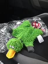 Perro de juguete duradera lindo papá pato haciendo sonido perro de peluche juguetes masticables para cachorros formación juguetes para la dentición para pequeños perros mediano