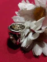 Anslow de joyería de moda de calidad superior Retro Oval grande anillo de dedo de cristal para las mujeres parejas de mujeres regalo de día de San Valentín LOW0041AR