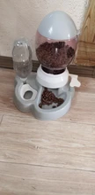 7 pocilga Gato tazón para comida de perro de tazones de alimentación 2 L perros de alimentación fuente de agua potable de 600ml Waterer gatito lento de cachorro