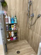 Stainless Steel Kitchen Bathroom Shelf Wall-mounted Storage Rack Single Layer