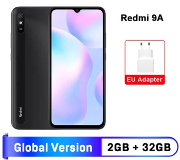 Глобальная версия Xiaomi Redmi 9A мобильный телефон 2 Гб оперативной памяти, 32 Гб встроенной памяти, Процессор MTK Helio G25 Octa Core 6,53 дюйм5000 мА/ч, 13MP камеры см...