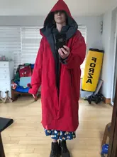 Envío Gratis seco bata caliente venta impermeable con capucha poncho traje dryrobe con microfibra terry forro de toalla