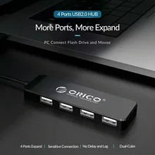 Usb-2.0 HUB Computer-Accessories Usb-Splitter Orico Mini 8-Port High-Speed 4 for PC Mac/windows