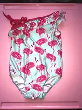 Bañador triangular con estampado de aves para niñas, traje de baño de un hombro, ropa de playa para bebé, Chico, 1-6 años, 2017