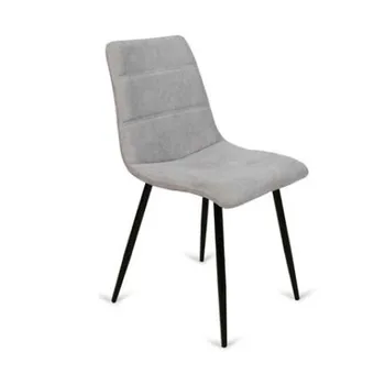 

Pack of 4 chairs Valencia upholstered in gray or pink stick.