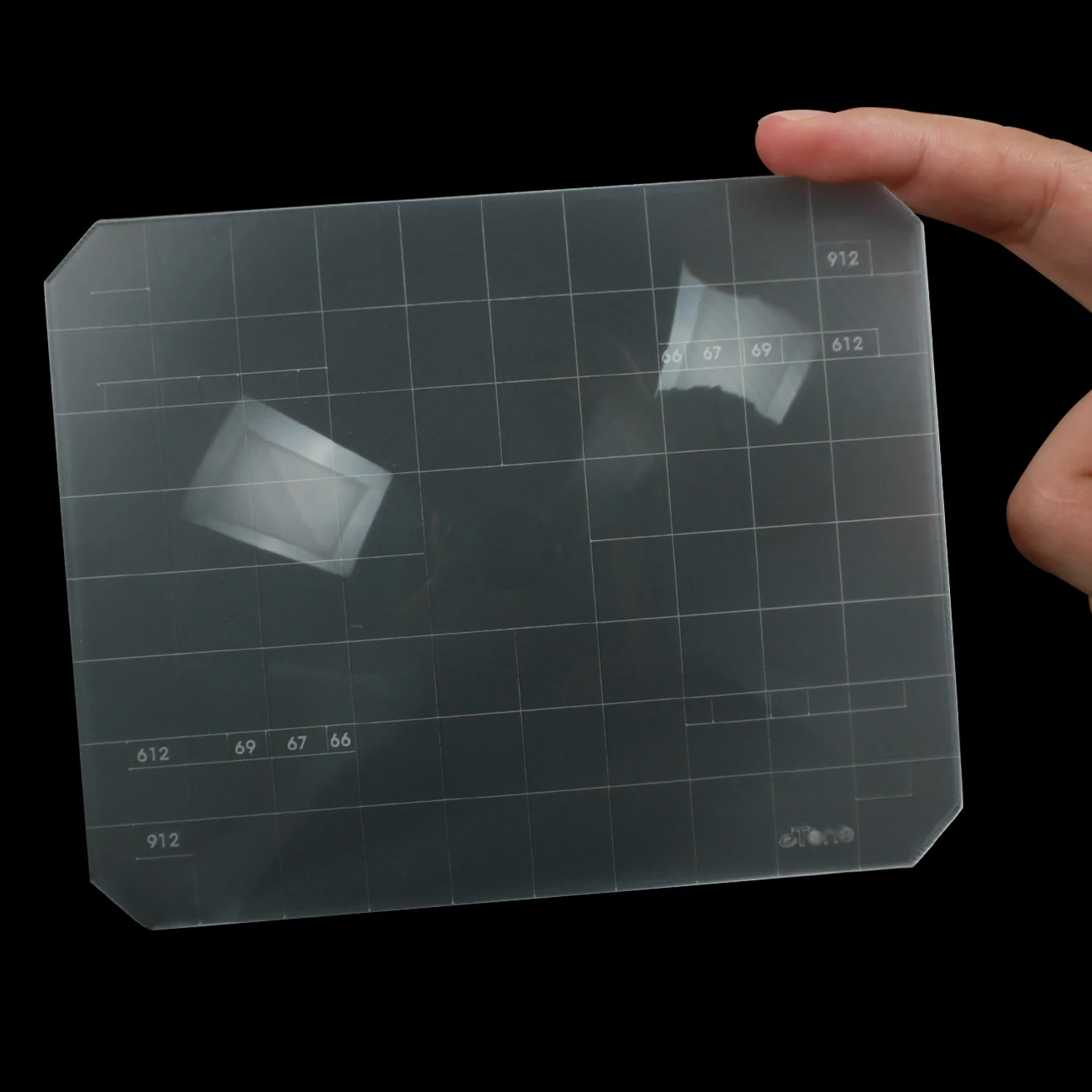 Toyo wista horsemanlinhof用の超高輝度2 in 1 4x5グラウンドガラス