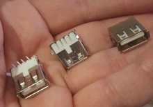 Pcb-Socket Connector Jacks Usb-A-Type Female Solder 10pcs Standard-Port Hot-Sale