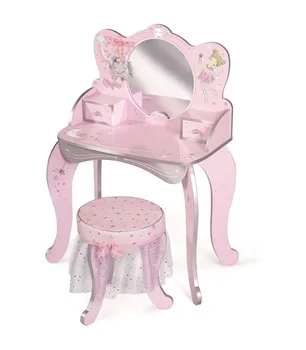 

Pink wood vanity C/accessories